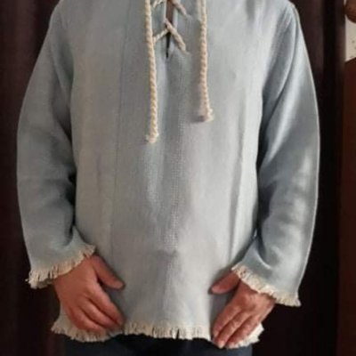 modrá košile vel S-XL - na objednávku